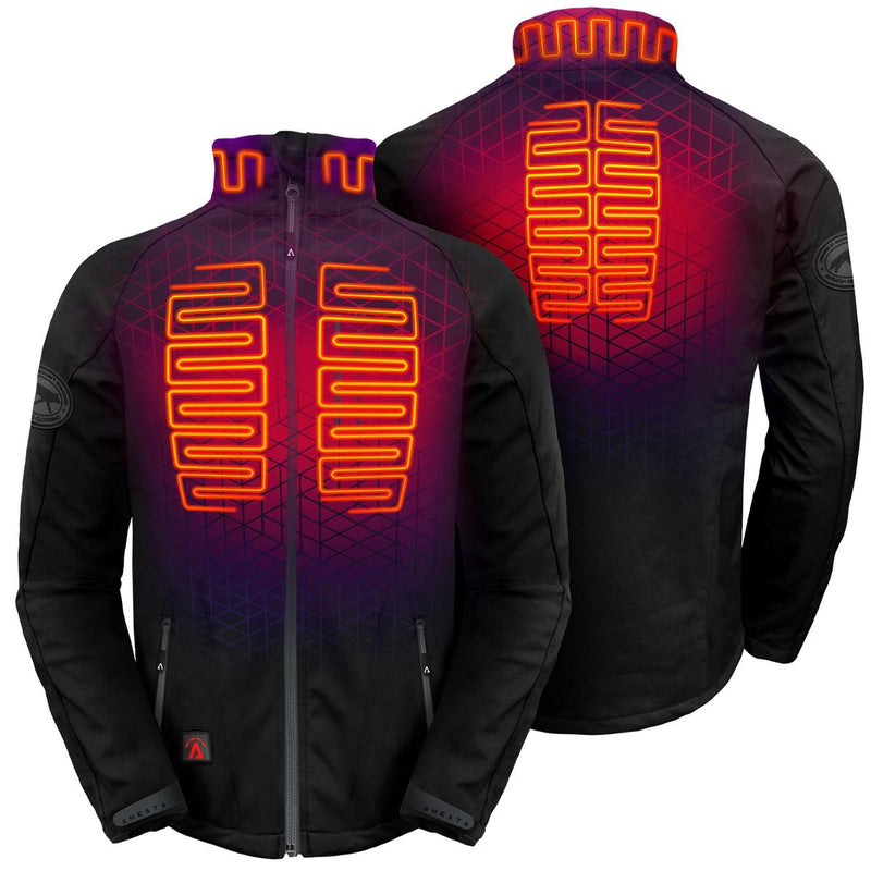 Aheata 7V Men's Softshell Battery Heated Jacket - Front