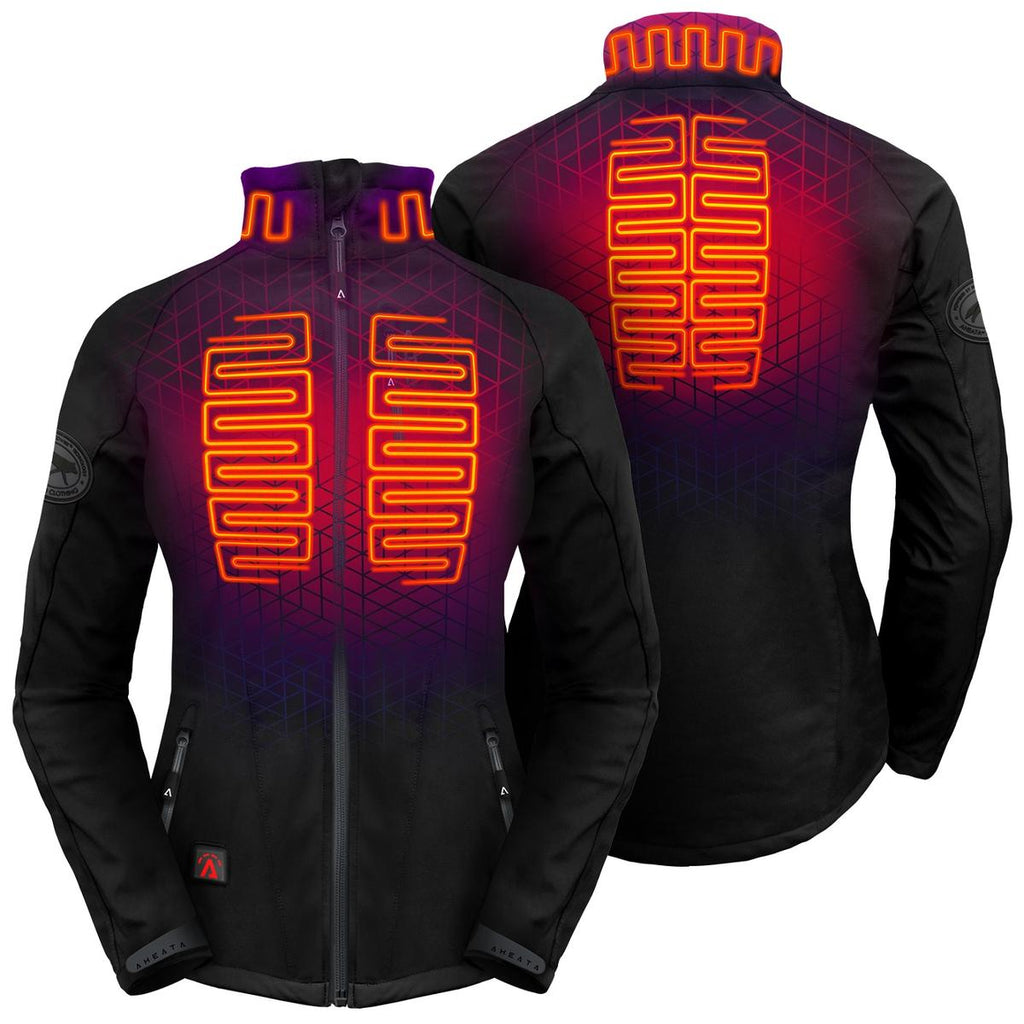 thumbnail image 2 of Heated Hybrid Hooded Knitted Jacket E.s.trail,lad. Black 2 of 13