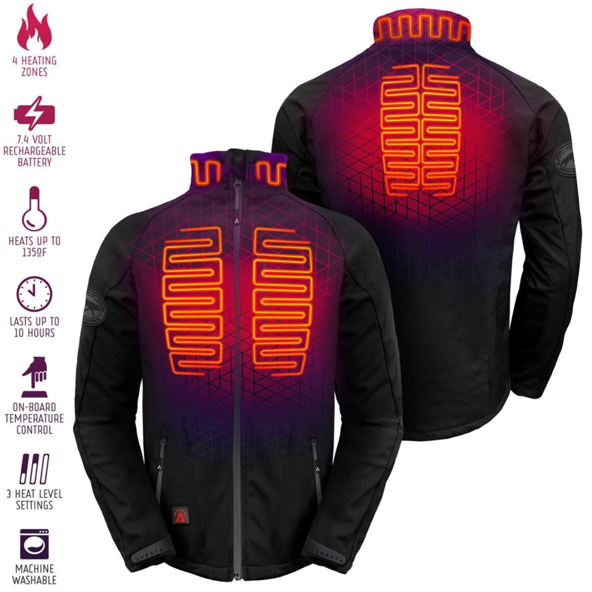 Open Box Aheata 7V Men's Battery Heated Jacket - Back