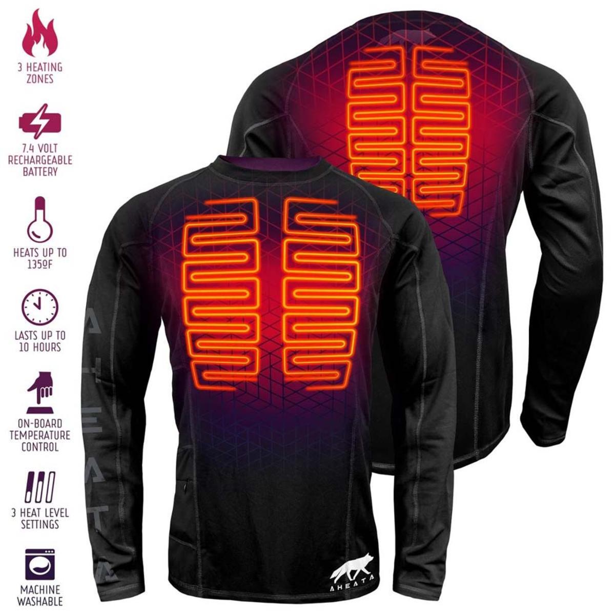 Open Box Aheata 7V Men's Battery Heated Shirt - Back