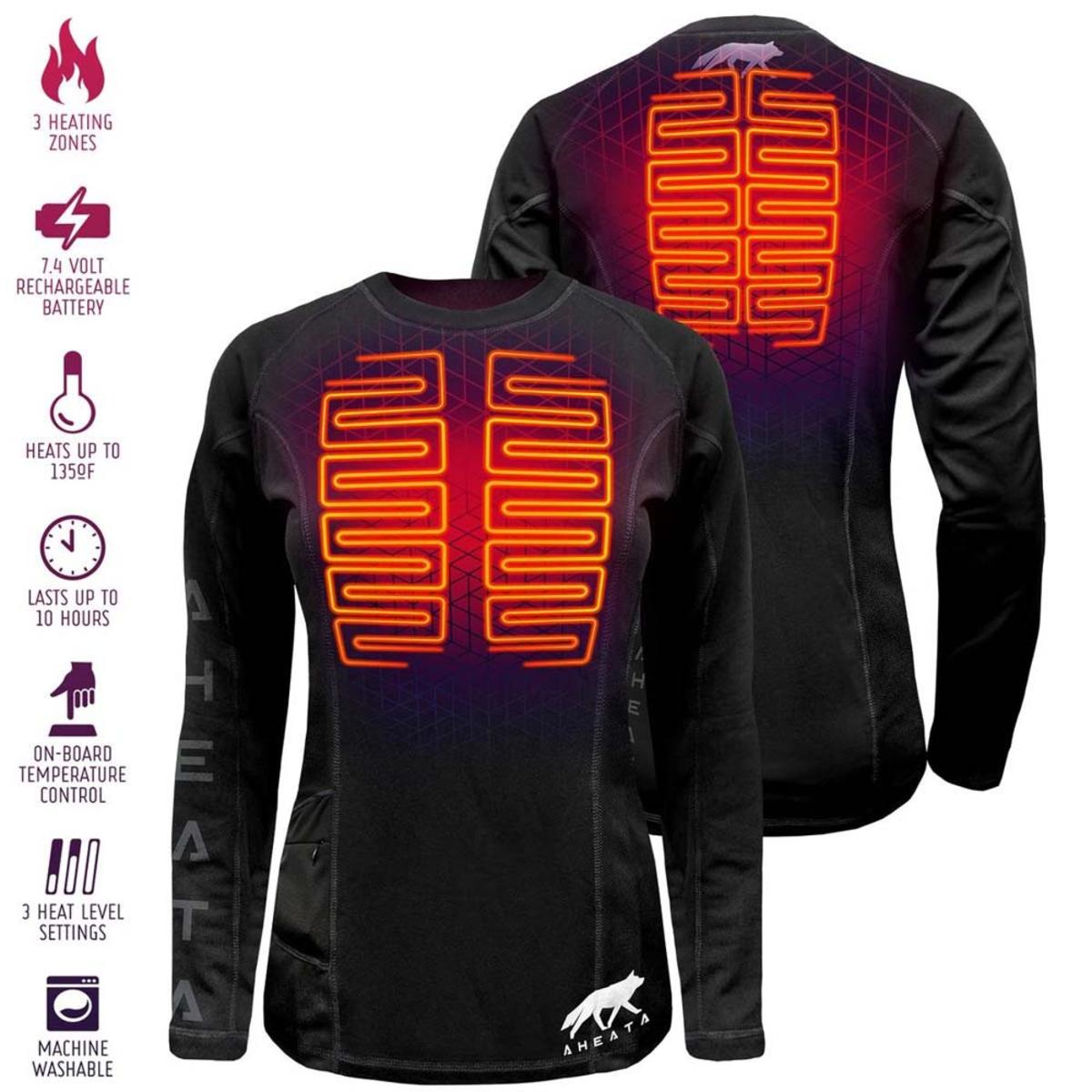 Open Box Aheata 7V Women's Battery Heated Shirt - Back