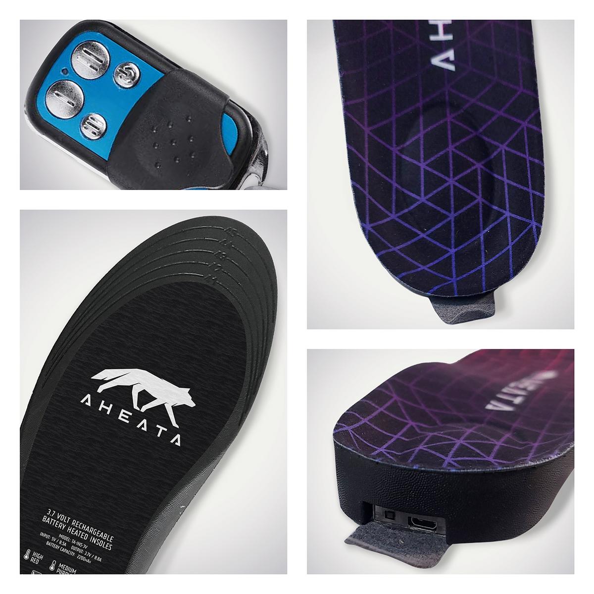 Aheata Rechargeable Heated Insoles with Remote