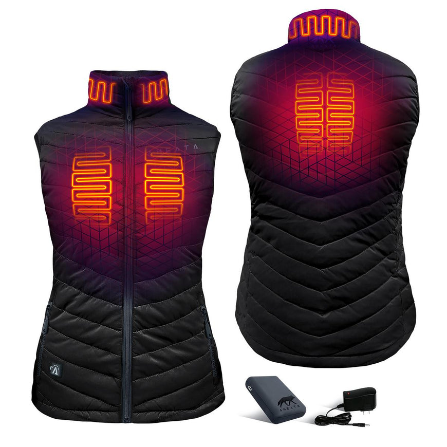 Aheata 7V Women's Heated Vest with Battery Pack