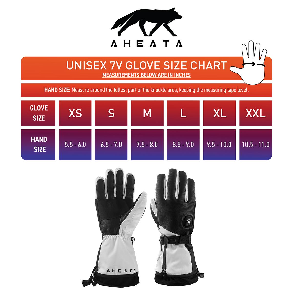 Aheata 7V Battery Heated Flex Textile Gloves